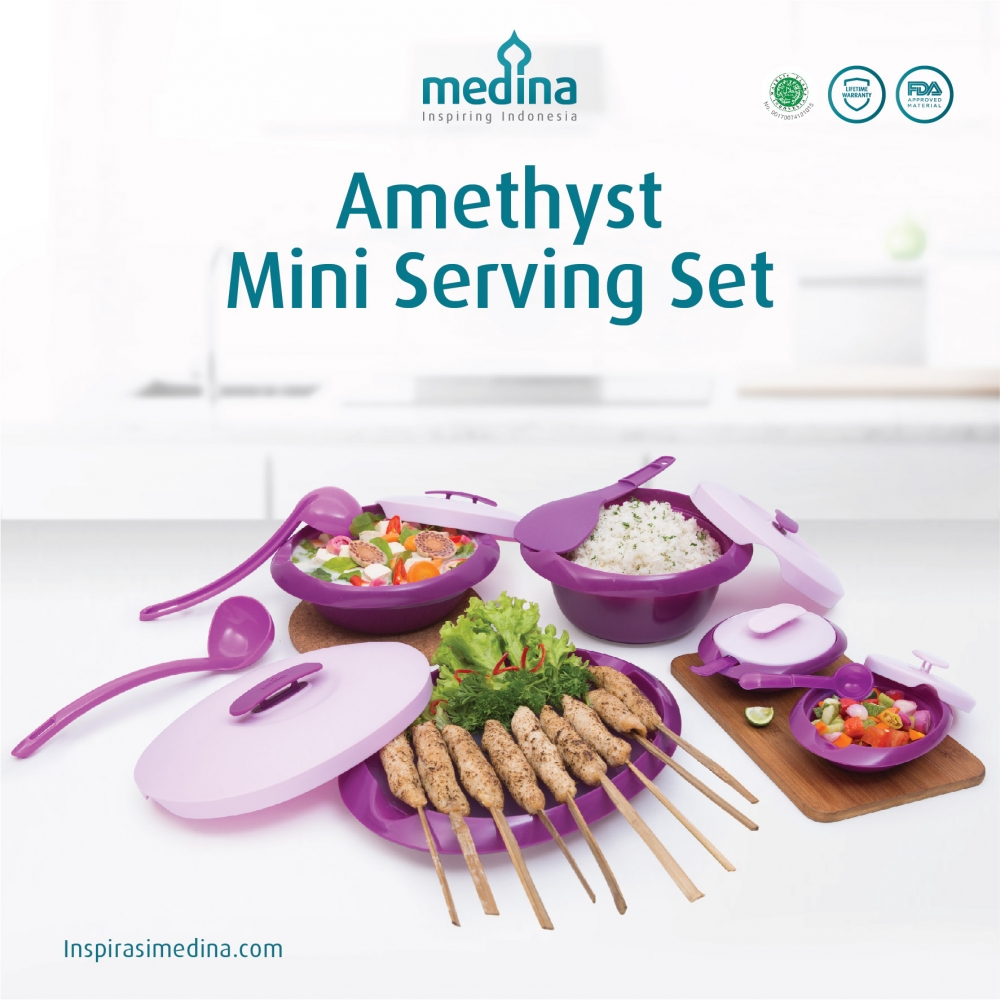 Amethyst Mini Serving Set