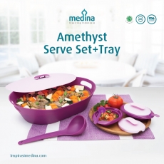 Amethyst Serve Set + Tray